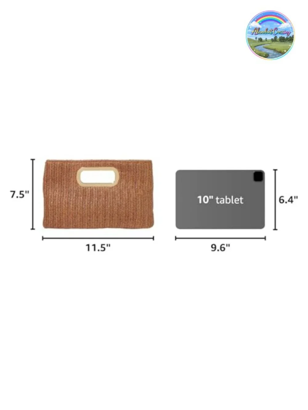 Woven Straw Clutch with Detachable Chain Strap